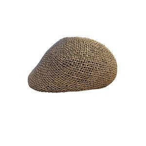 Country Gentleman Raffia Size Medium Tan Woven Newsboy Cap/Hat